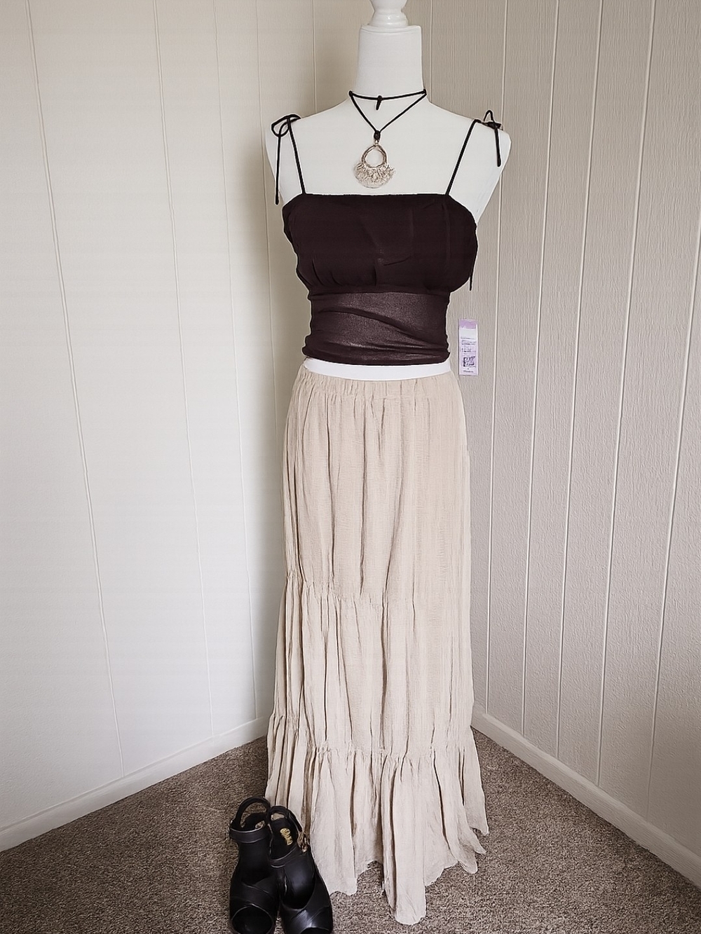 Wild Fable Tie Square Neck Cami